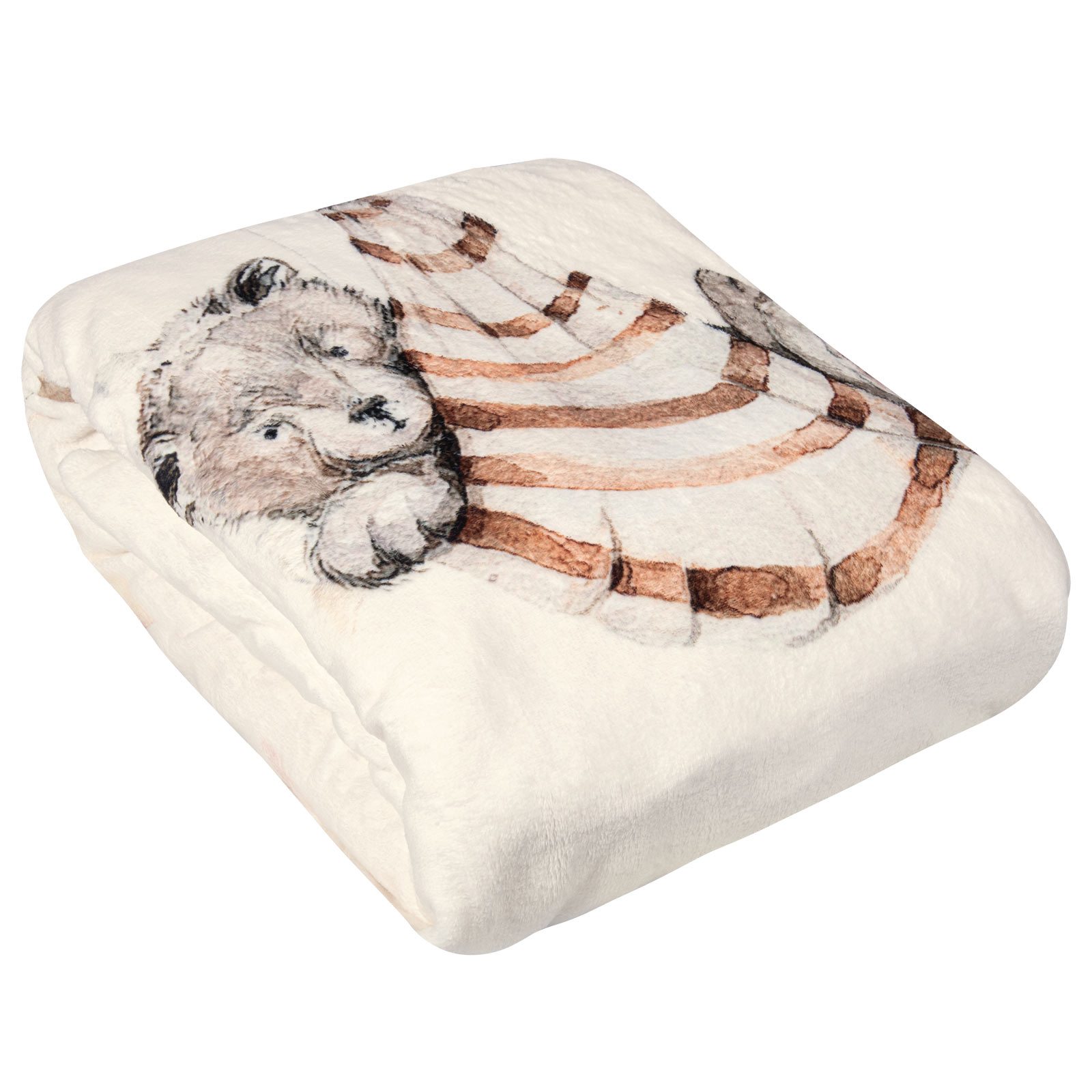 GREENWICH POLO CLUB ΚΟΥΒΕΡΤΑ FLEECE 80X110 ΒΑΒΥ 8850 CREAM, TAUPE, TERACOTTA-220801108850