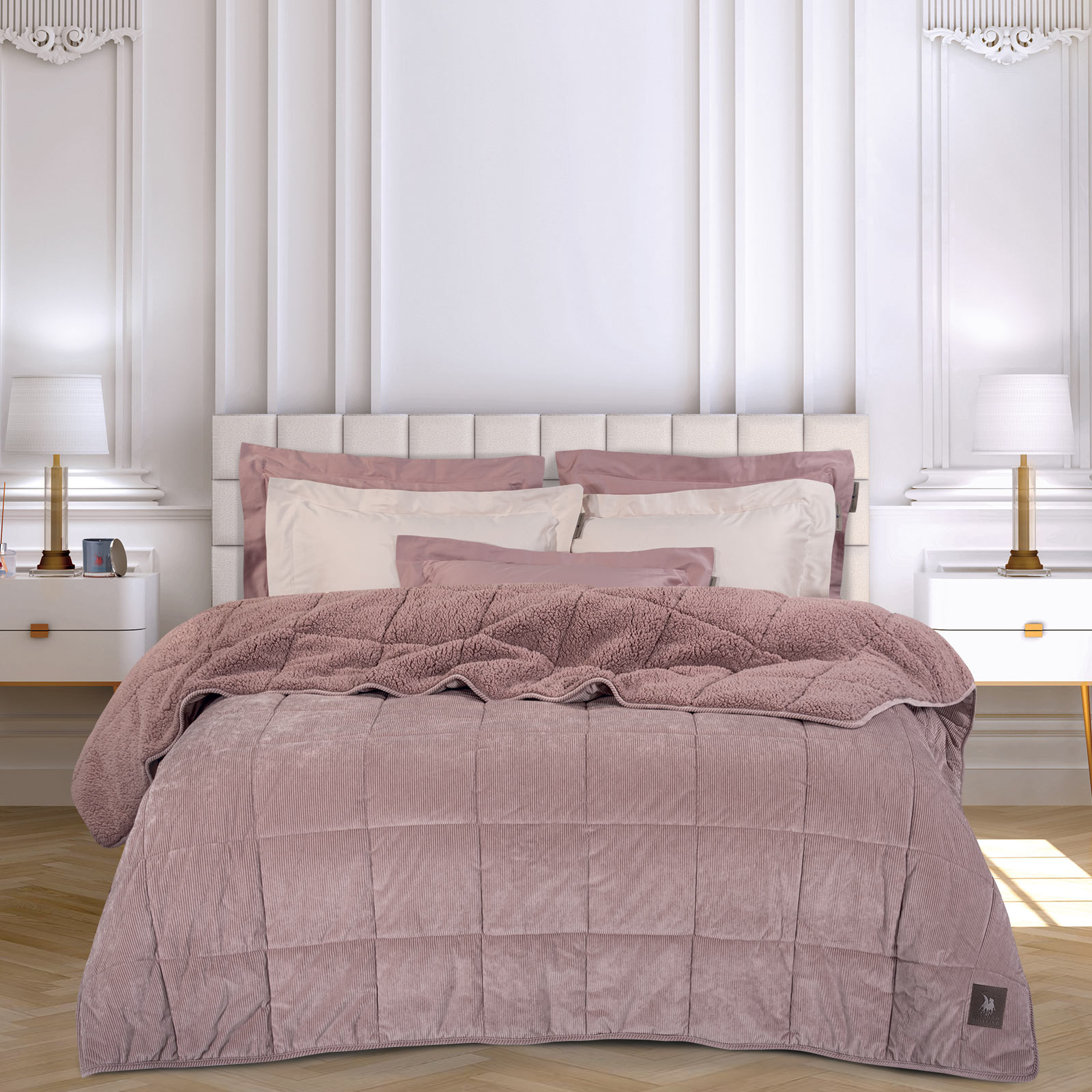 GREENWICH POLO CLUB ΚΟΥΒΕΡΤΟΠΑΠΛΩΜΑ ΥΠΕΡΔΙΠΛΟ SHERPA 3479 NUDE-221910203479