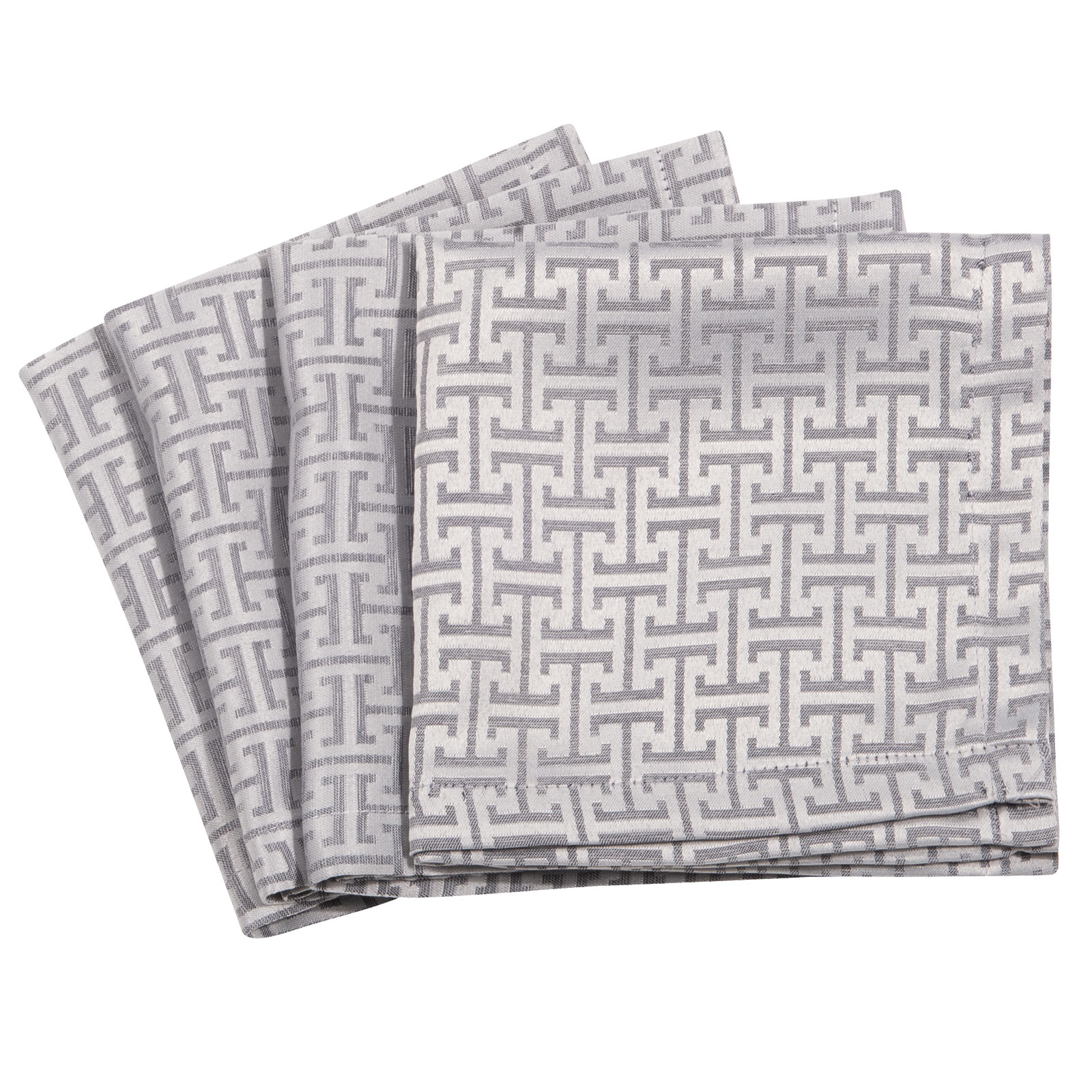 GREENWICH POLO CLUB ΣΕΤ ΠΕΤΣΕΤΕΣ ΦΑΓΗΤΟΥ 40Χ40 3008 SILVER-227440403008