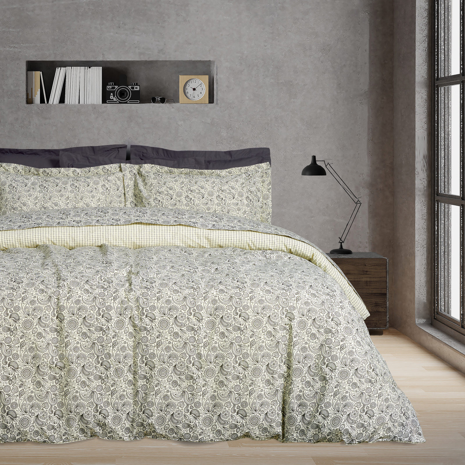 DAS HOME ΣΕΤ ΠΑΠΛΩΜΑΤΟΘΗΚΗ ΜΟΝΗ DAILY 3004 BLACK, WHITE-406009103004