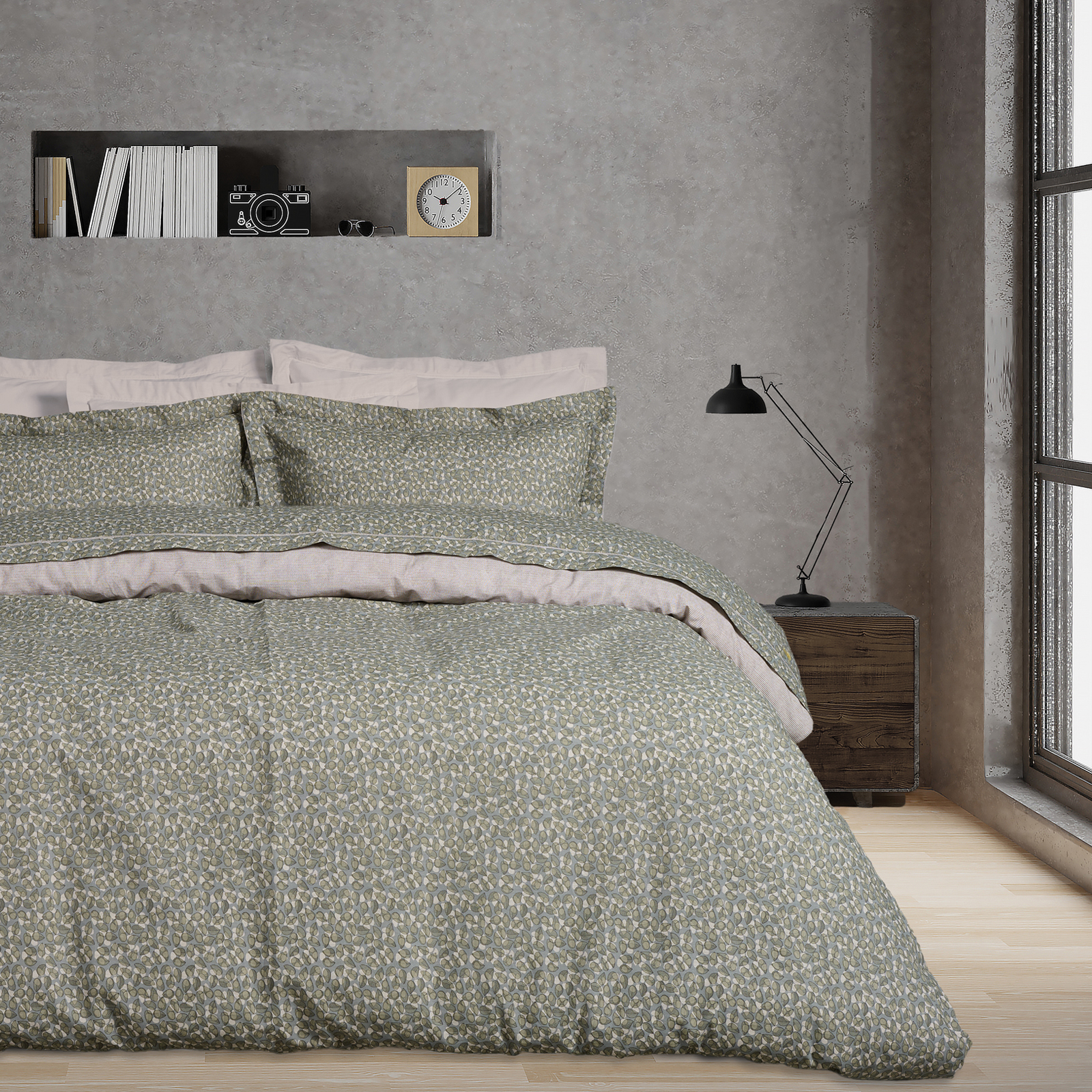 DAS HOME ΣΕΤ ΠΑΠΛΩΜΑΤΟΘΗΚΗ ΥΠΕΡΔΙΠΛΗ DAILY 3002 BEIGE, BLACK, KHAKI-406009203002
