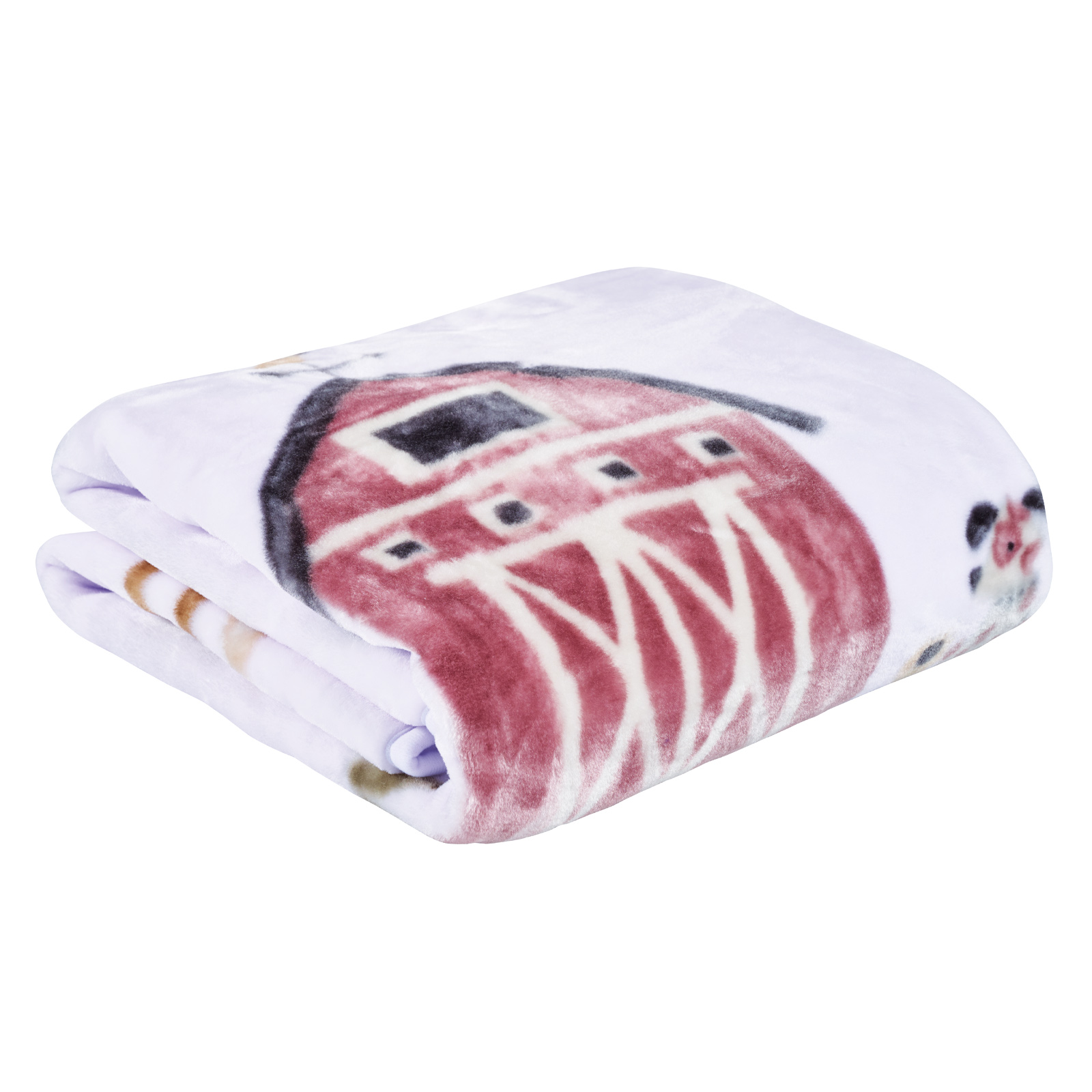 DAS BABY ΚΟΥΒΕΡΤΑ VELOUR 110X140 RELAX 4916 TAUPE, WHITE-420511504916