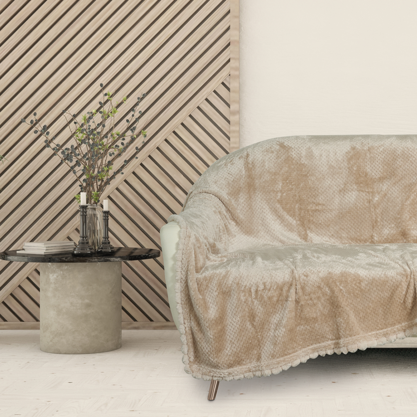 DAS HOME ΚΟΥΒΕΡΤΑ FLEECE 130Χ170 1187 BEIGE-420588131187