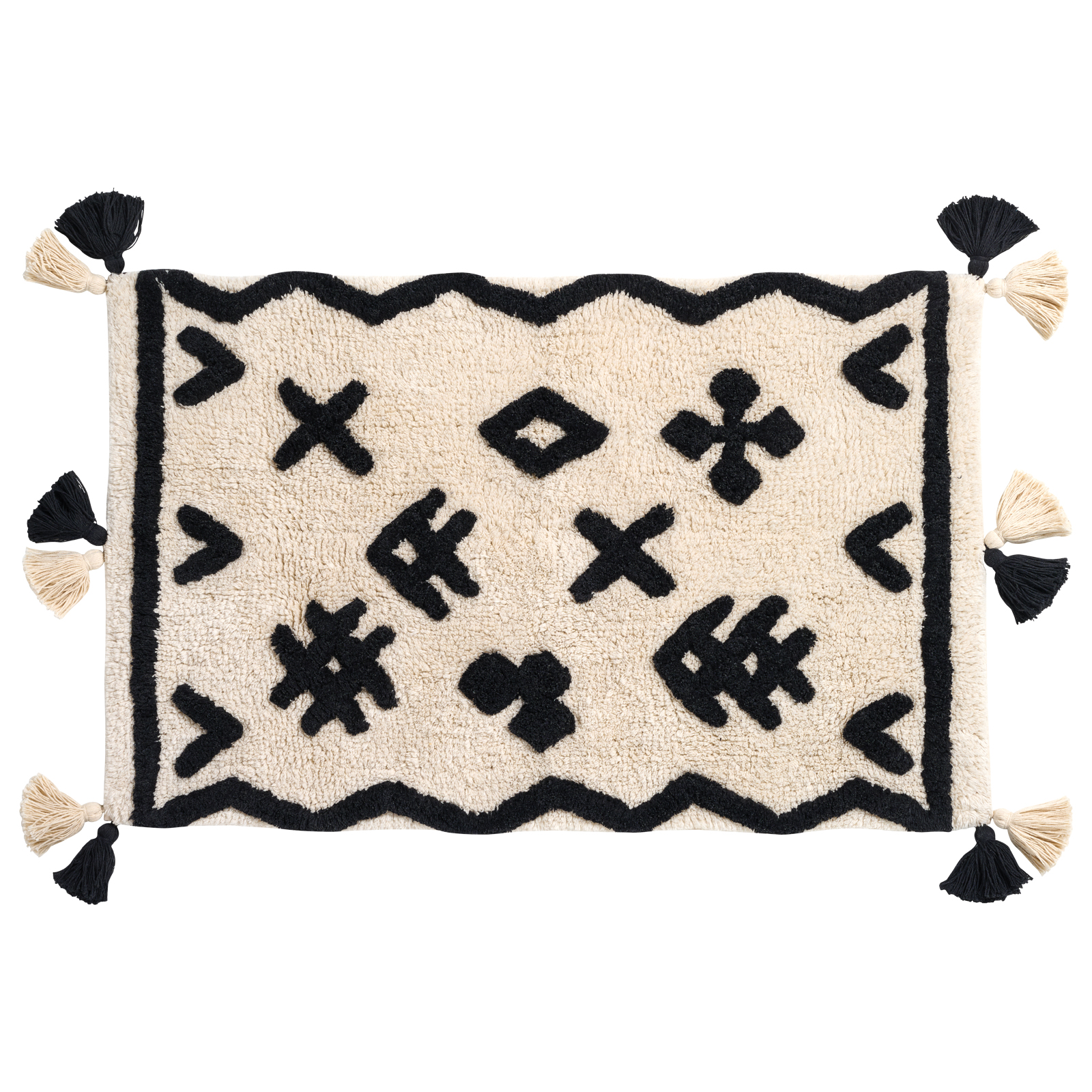 DAS HOME ΤΑΠΕΤΟ 50Χ80 0768 BLACK, IVORY-420750800768