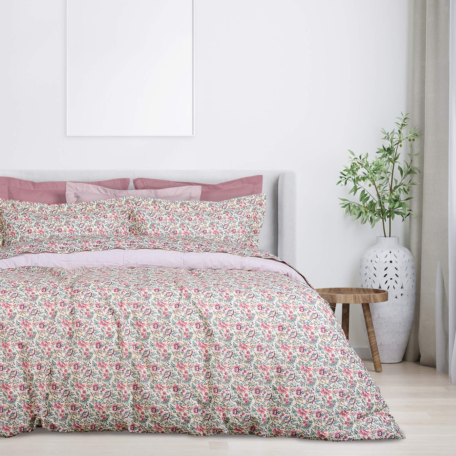 DAS HOME ΣΕΤ ΣΕΝΤΟΝΙΑ ΜΟΝΑ DAILY 9621 CREAM, PINK, ROSE-502108109621