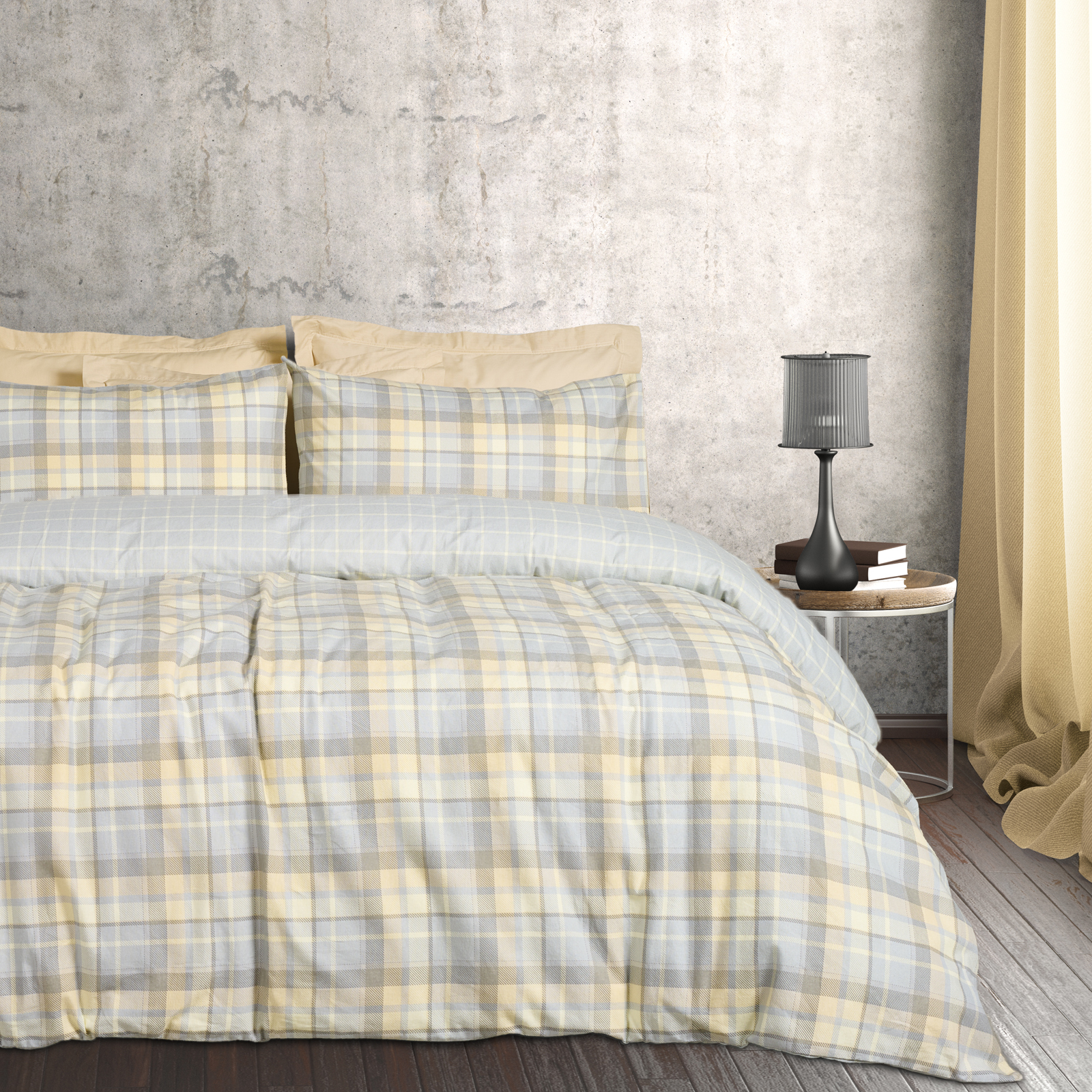 DAS HOME ΣΕΤ ΣΕΝΤΟΝΙΑ ΜΟΝΑ FLANNEL 9639 GREY, TAUPE-502108109639