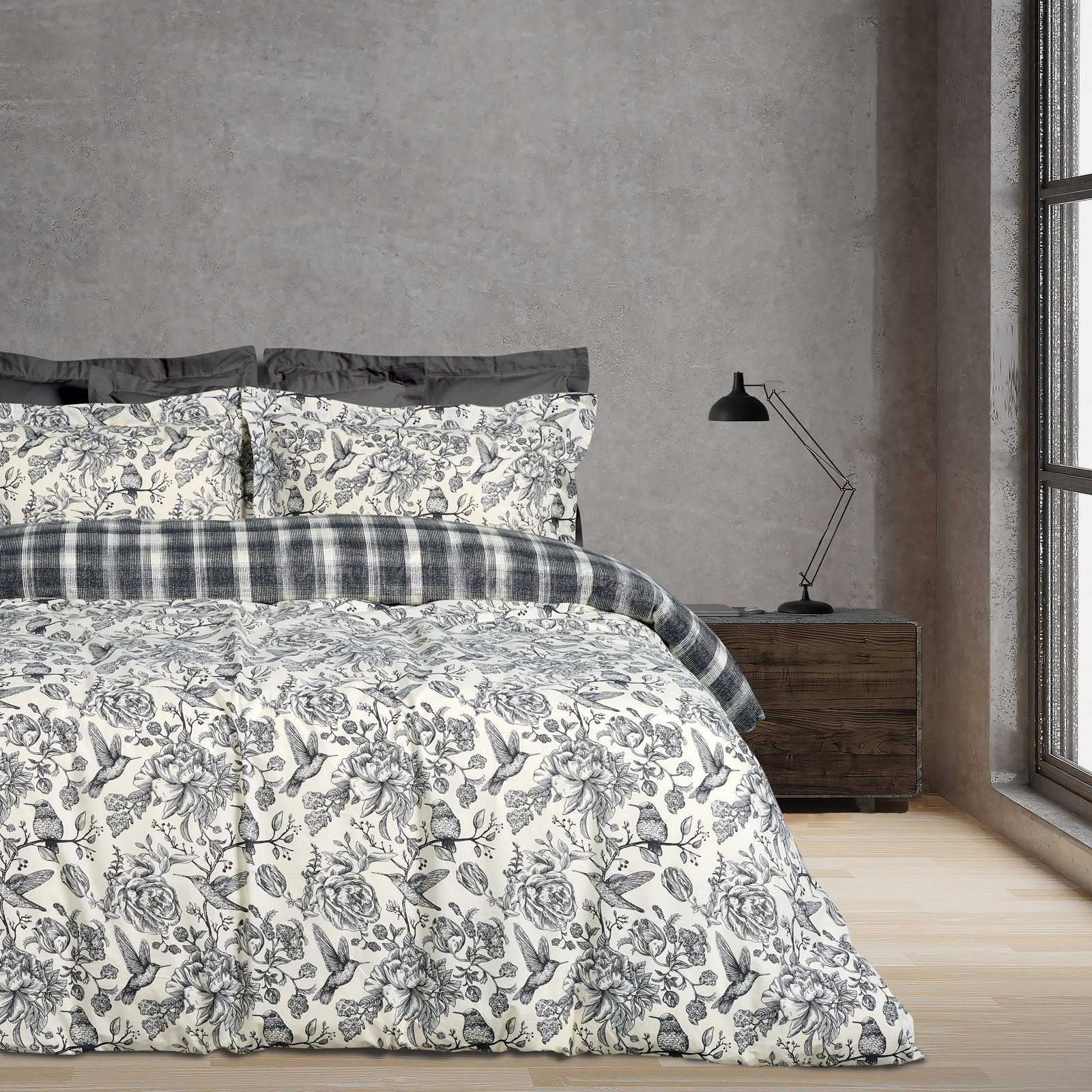 DAS HOME ΣΕΤ ΣΕΝΤΟΝΙΑ ΜΟΝΑ HAPPY 9648 BLACK, CREAM-502108109648