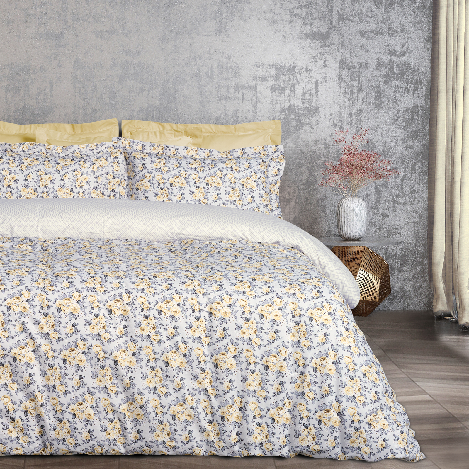 DAS HOME ΣΕΤ ΣΕΝΤΟΝΙΑ ΜΟΝΑ HAPPY 9650 GREY, IVORY-502108109650