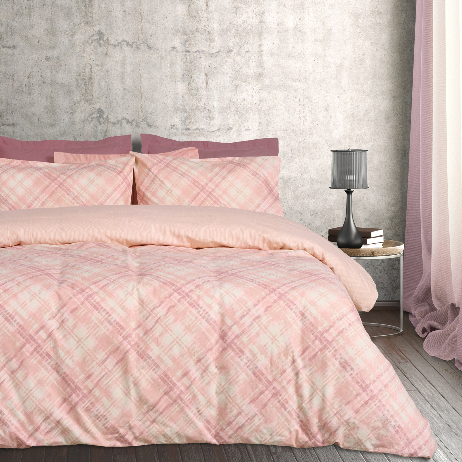 DAS HOME ΣΕΤ ΣΕΝΤΟΝΙΑ ΥΠΕΡΔΙΠΛΑ FLANNEL 9638 ECRU, NUDE-502108209638