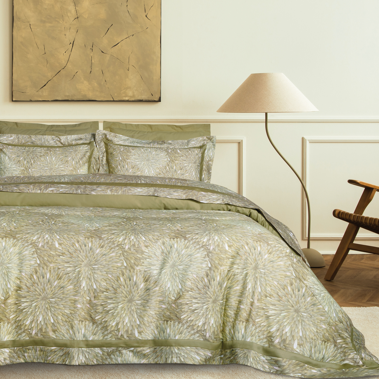 DAS HOME ΣΕΝΤΟΝΙΑ ΣΕΤ ΥΠΕΡΔΙΠΛΑ EXECUTIVE 1690 GREY, OLIVE-502110201690