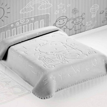 ΚΟΥΒΕΡΤΑ ΙΣΠΑΝΙΑΣ ΚΟΥΝΙΑΣ 110X140 BELPLA STER 521 GREY-Κ238481
