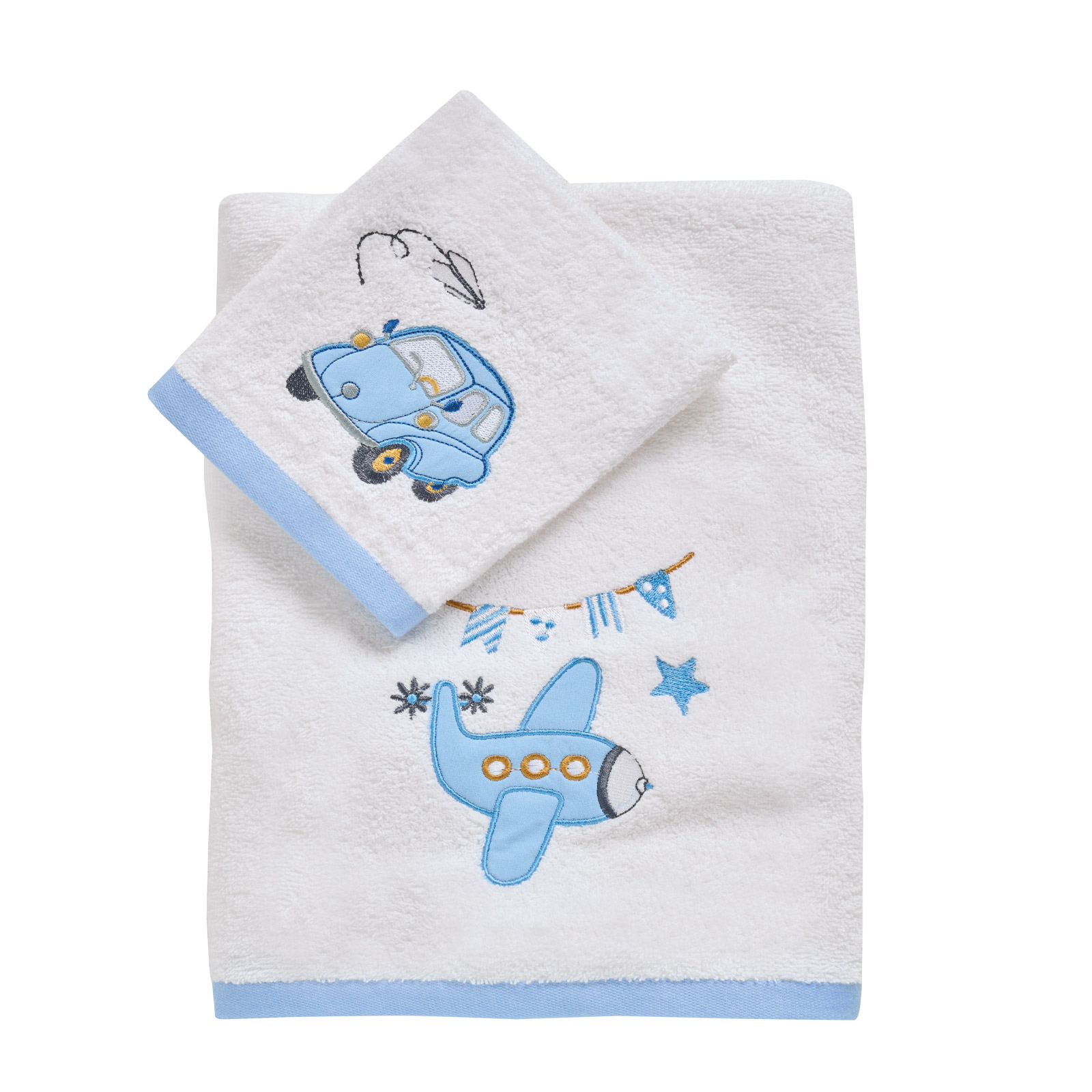 DAS BABY ΣΕΤ ΠΕΤΣΕΤΕΣ 2 ΤΕΜΑΧΙΩΝ ΚΕΝΤΗΤΕΣ FUN 4918 BLUE, WHITE-630708004918