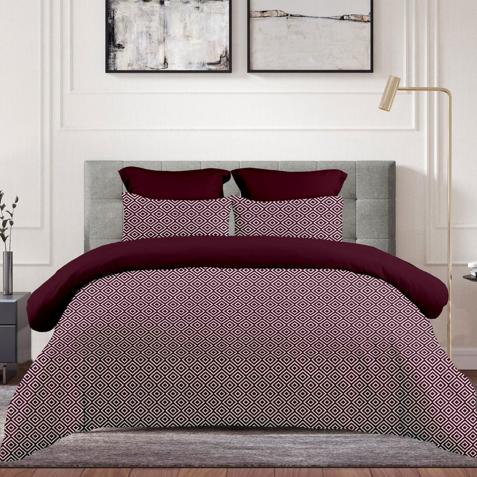 ΠΑΠΛΩΜΑΤΟΘΗΚΕΣ ΜΟΝΕΣ BOHO RED WINE(170X250) ASTRON HOME -K244731