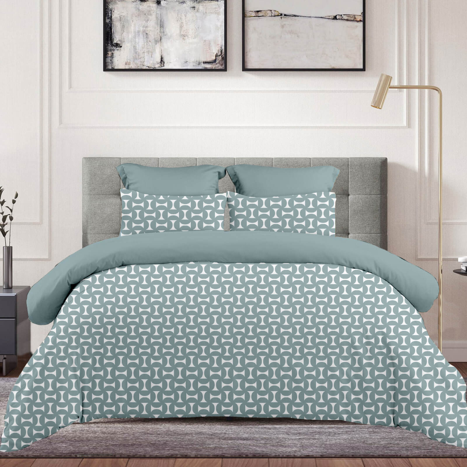 Σετ Σεντόνια 2Χ(1.75Χ2,60) + 1Χ(52Χ72) Luna Grey ASTRON HOME -K238661