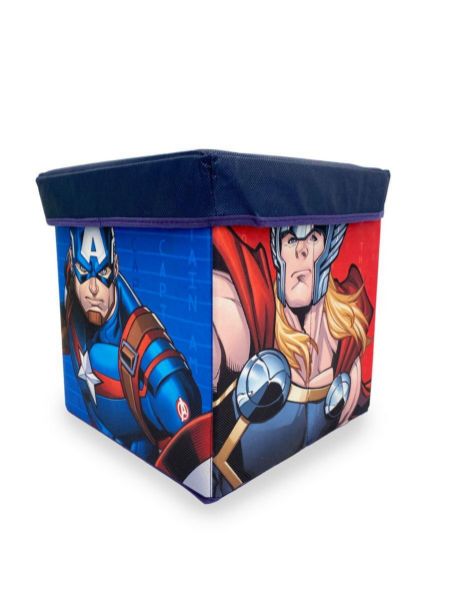 Κουτί-Σκαμπό Marvel Avengers 11 30X30X30 Blue 100% Polyester-54462802007