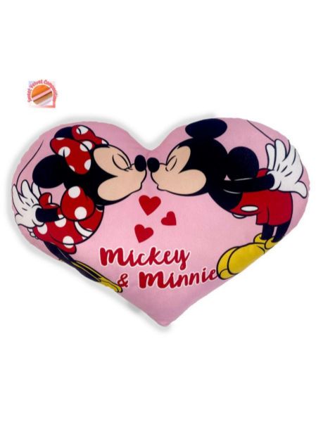 Μαξιλάρι 3D Disney Home Mickey & Minnie 15 40 cm Pink 100% Velboa-54461702010