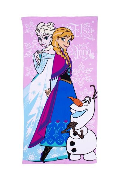 Πετσέτα Θαλάσσης Quick Dry Disney Home Frozen 28 70X140 Pink 100% Microfiber-54460912024