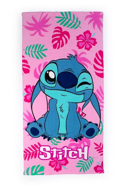 Πετσέτα Θαλάσσης Quick Dry Disney Home Lilo & Stitch 86 70X140 Pink 100% Microfiber-54460912030
