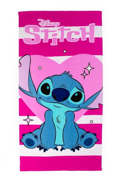 Πετσέτα Θαλάσσης Quick Dry Disney Home Lilo & Stitch 87 70X140 Fuchsia 100% Microfiber-54460912031