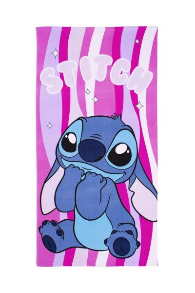 Πετσέτα Θαλάσσης Quick Dry Disney Home Lilo & Stitch 91 70X140 Lilac 100% Microfiber-54460912033