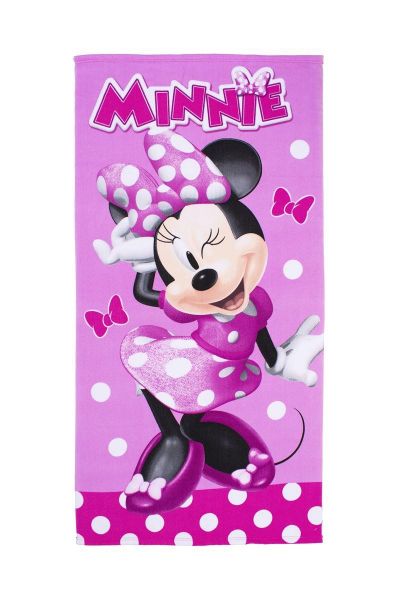 Πετσέτα Θαλάσσης Quick Dry Disney Home Minnie 28 70X140 Pink 100% Microfiber-54460912041