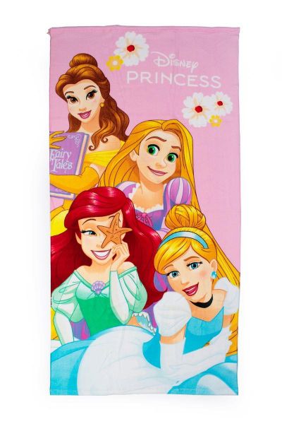 Πετσέτα Θαλάσσης Quick Dry Disney Home Princess 29 70X140 Coral 100% Microfiber-54460912044