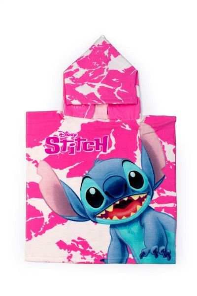 Πόντσο Θαλάσσης Quick Dry Disney Home Lilo & Stitch 98 50X100 Pink 100% Microfiber-54463144019
