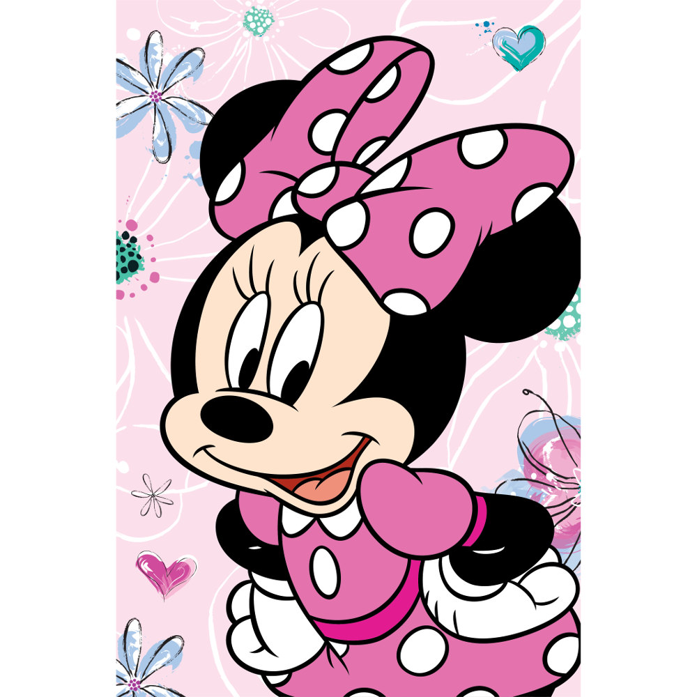 Κουβέρτα Flannel Minnie Ροζ ΚΑΝΑΠΕ 100 x 150 cm