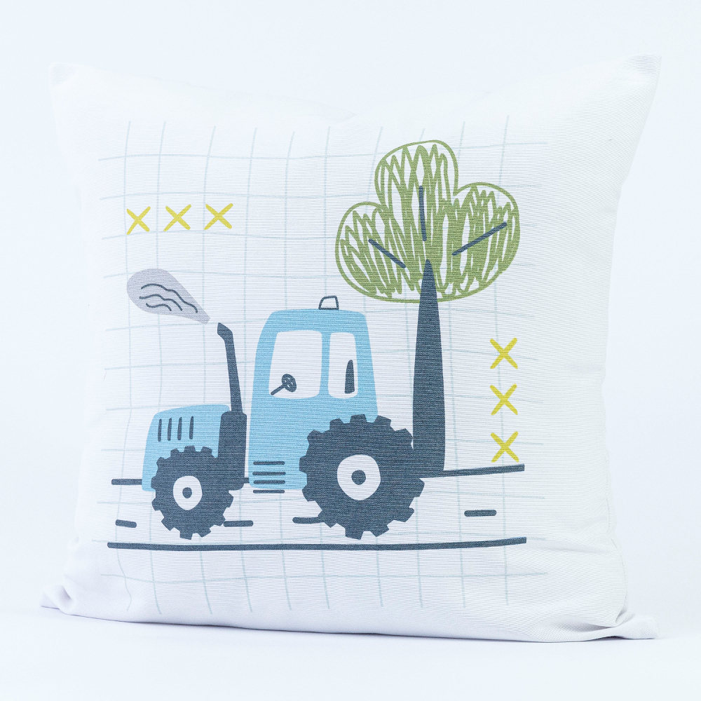 Μαξιλάρι Διακοσμητικό Printed Trucky Λευκό 45 X 45 45 x 45 cm