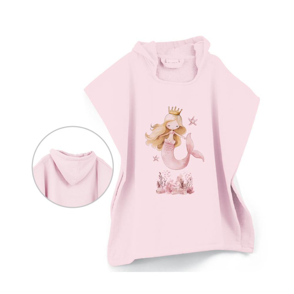 Παιδικό Πόντσο Θαλάσσης Reef Ροζ 60 x 60 60 x 60 cm