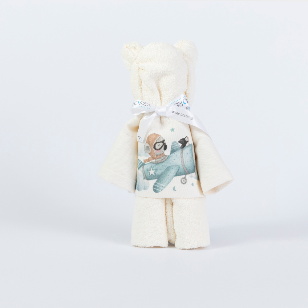 Πετσέτα Αρκουδάκι Aviator Εκρού BEBE 50 x 90 cm
