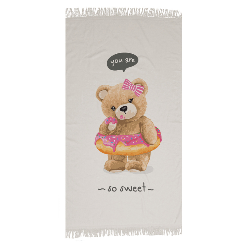 Πετσέτα Παρεό So Sweet Γκρι 90 X 160 90 x 160 cm