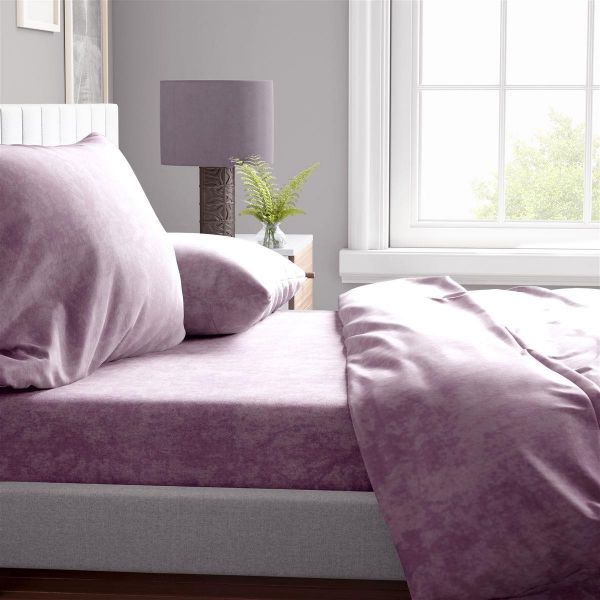 Σεντόνια Σετ 3 τεμ Shadow 25 160X240 Light Purple Cott/Pol 70/30-33332223015
