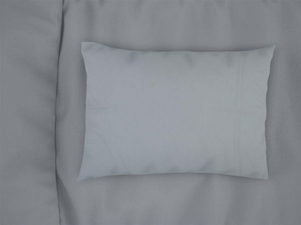 Μαξιλαροθήκη bebe Solid 505 35X45 Light Blue-Grey 100% Cotton-31121646005