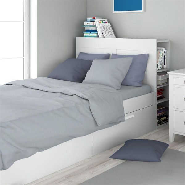 Σεντόνι 1 τεμ Solid 505 160X240 Light Blue-Grey 100% Cotton-33122023014