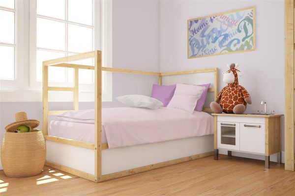 Παπλωματοθήκη bebe Solid 506 120X160 Light Purple 100% Cotton-31120821006