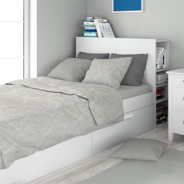 Σεντόνια Εμπριμέ Σετ 3 τεμ Άρτεμις 701 160X240 Grey 100% Cotton-33112223001