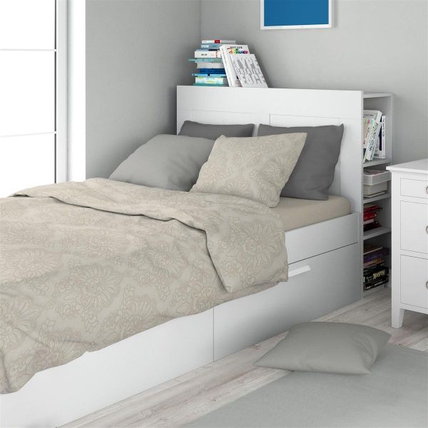 Σεντόνια Εμπριμέ Σετ 3 τεμ Άρτεμις 702 160X240 Beige 100% Cotton-33112223002