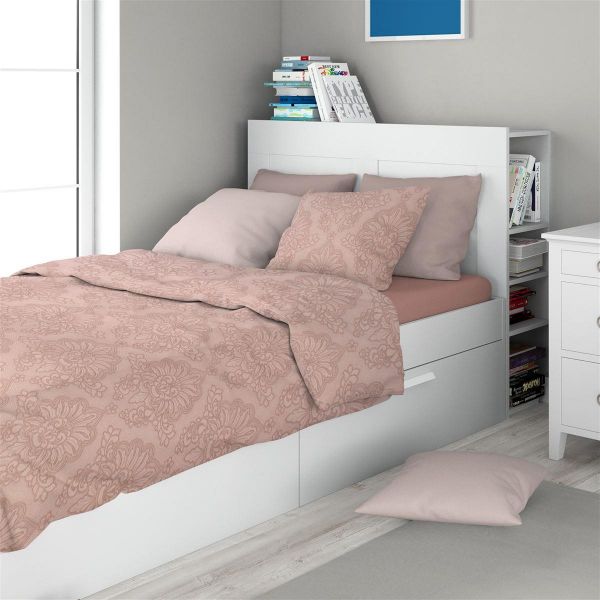 Σεντόνια Εμπριμέ Σετ 3 τεμ Άρτεμις 703 160X240 Dusty Rose 100% Cotton-33112223003