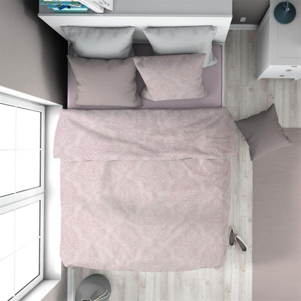 Παπλωματοθήκη Εμπριμέ Άρτεμις 706 160X240 Light Purple 100% Cotton-33110823006