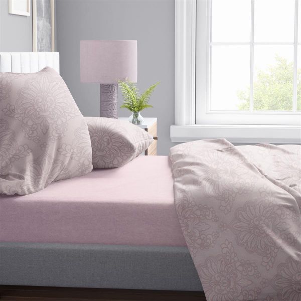 Σεντόνια Εμπριμέ Σετ 4 τεμ Άρτεμις 706 220X240 Light Purple 100% Cotton-33112324006