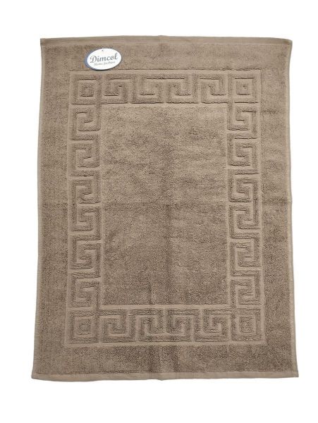 Ξενοδοχειακό Πατάκι Μπάνιου 700 gr/m² Jacquard Μαίανδρος 50X70 Μπεζ 100% Cotton-35183047002