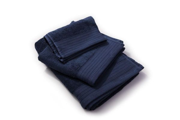 Πετσέτα Πενιέ 500 gr/m² Σετ 3 τεμ 40X60,50X100,80X150 Navy Blue 100% Cotton-33150963003