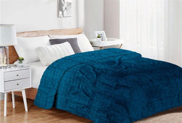 Κουβέρτα Coral Fleece Jacquard Brick 03 160X220 Petrol 100% Polyester-33482506002
