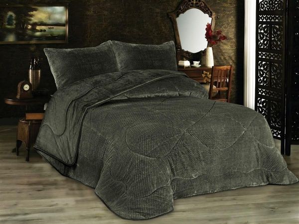 Κουβερτοπάπλωμα Popcorn Fleece 700 gsm 1950 Olive 160X220 100% Polyester-33421006051