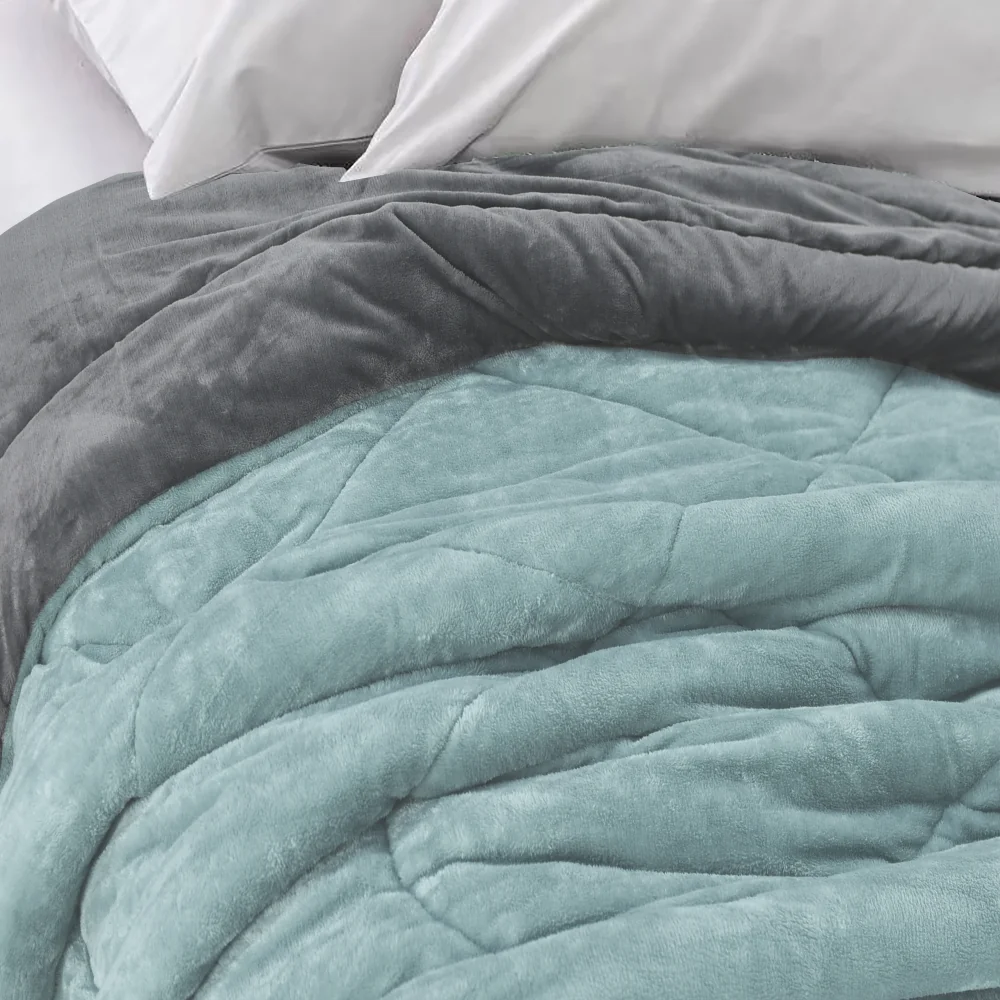 Κουβερτοπάπλωμα Cozy Διπλής Όψης Υπέρδιπλο Ροζέ-Γκρι ΥΠΕΡΔΙΠΛΟ 220 x 240 cm