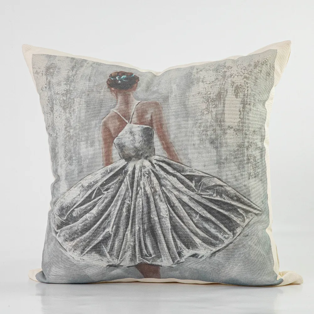 Μαξιλάρι Διακοσμητικό Printed Σχέδιο 91 Εκρού 45 X 45 45 x 45 cm