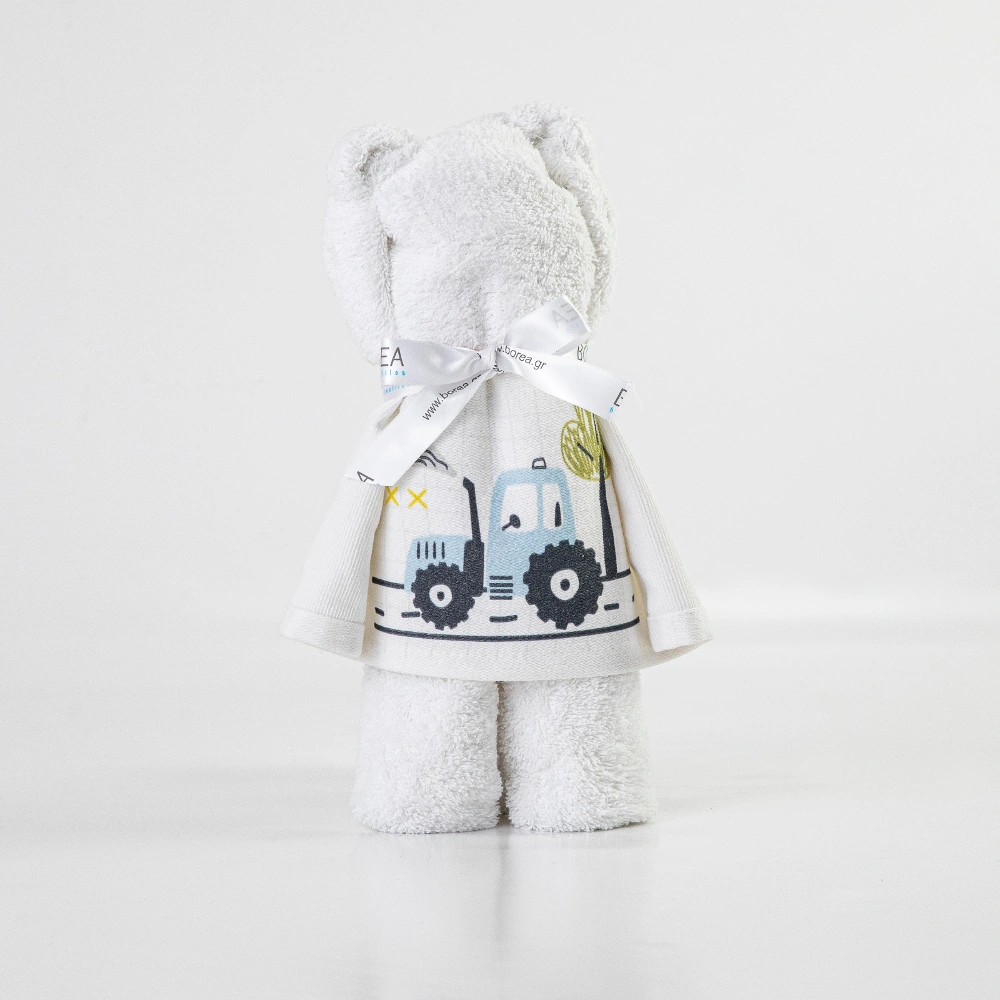 Πετσέτα Αρκουδάκι Trucky Εκρού BEBE 50 x 90 cm