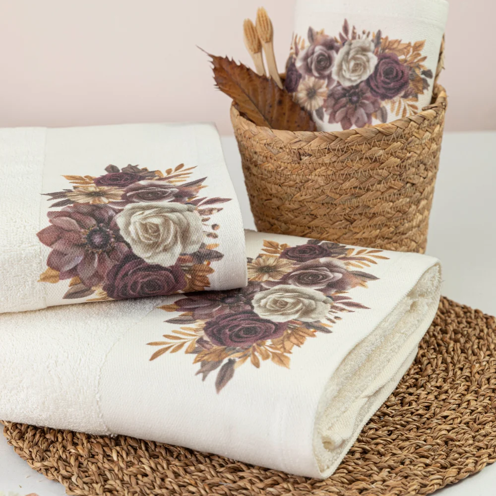 Πετσέτα Προσώπου Gerbera Λευκό ΠΡΟΣΩΠΟΥ 50 x 90 cm