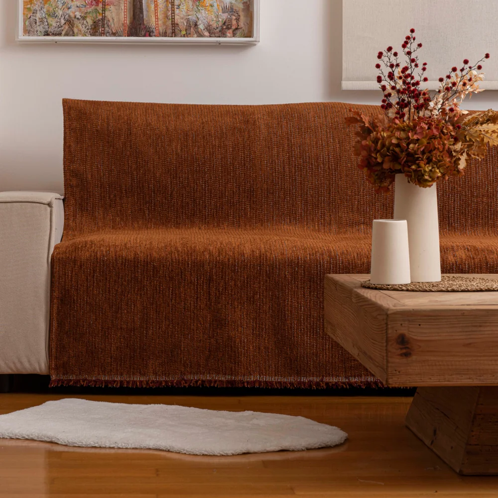 Ριχτάρι Σενίλ Διθέσιο Velvet Γκρι ΔΙΘΕΣΙΟ 180 x 250 cm